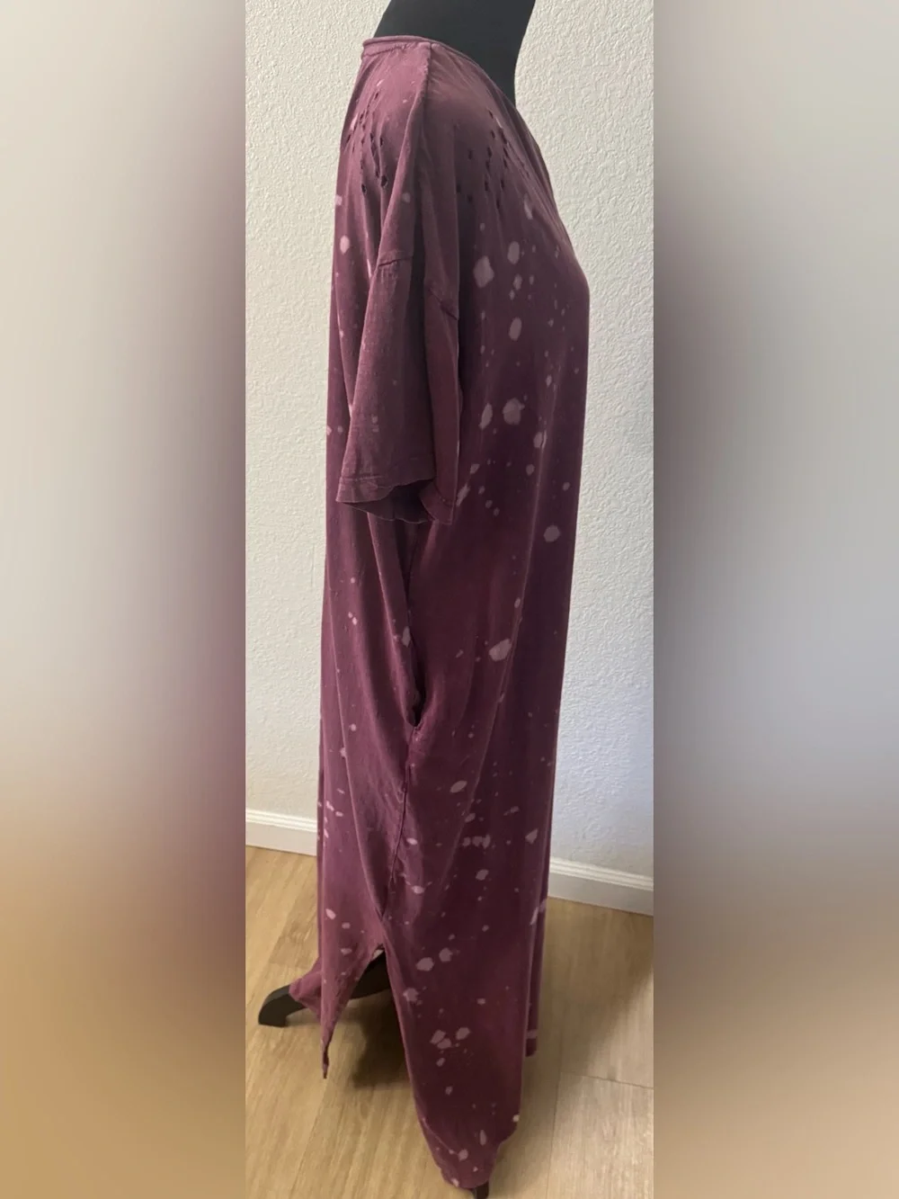 A rare bird Women’s Washed Mauve Tie-Dye Short Sleeve Dress